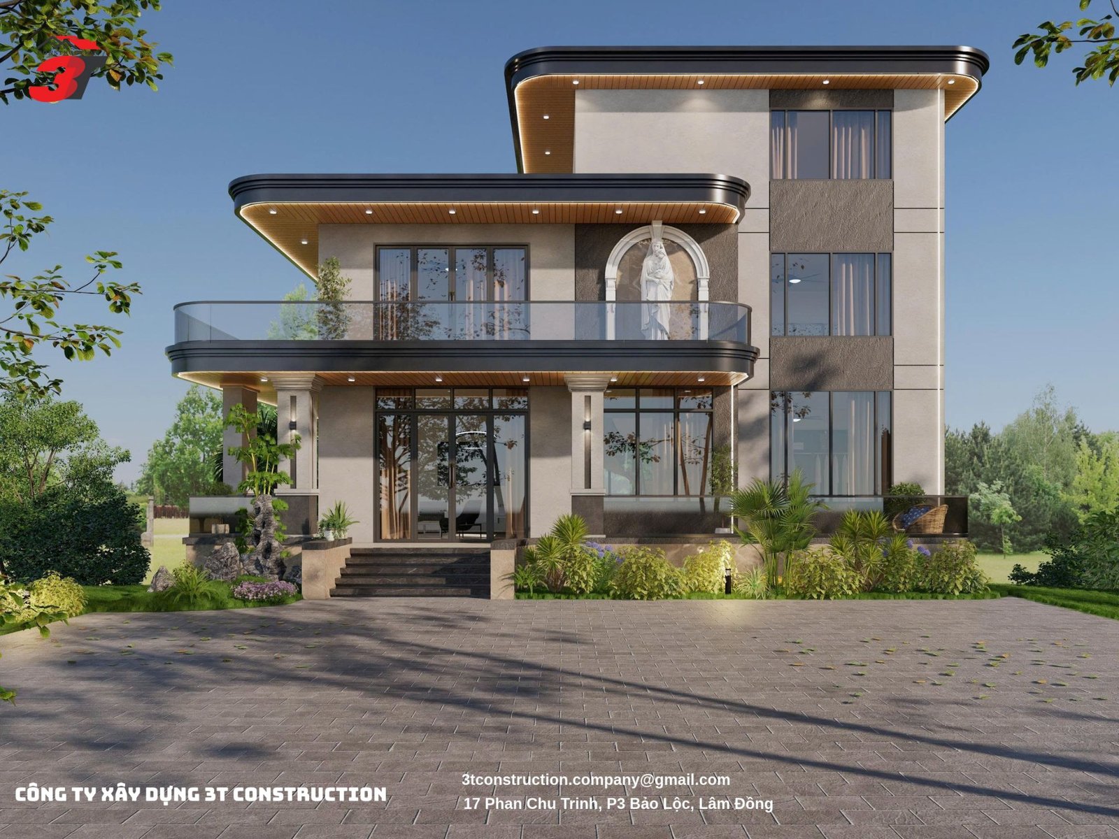 Xây nhà trọn gói Lâm Đồng — công trình 3T Construction tại Bảo Lộc